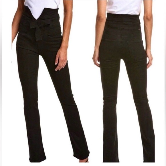 Mother The Triple Stack Runaway High Waist Flare Jeans in Not Guilty Women’s 30 - Picture 2 of 7